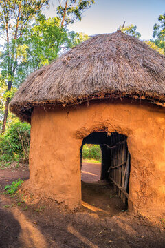 Traditional, tribal hut of Kenyan people, Nairobi, Kenya