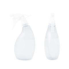 Plastic pulverizer spray isolated