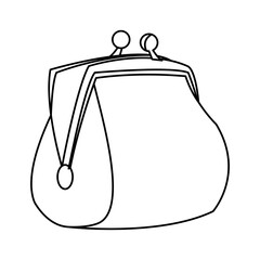 purse money business, marketing, concept. vector illustration