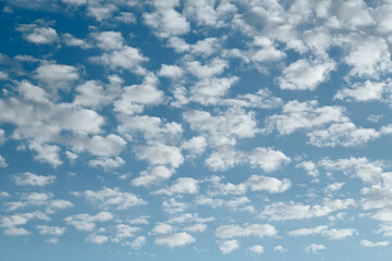 Obraz premium Clouds in clear blue sky