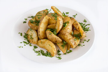 French fries served on a plate