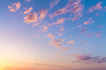 cloudy sky during sunrise / bright spring photo Ukraine