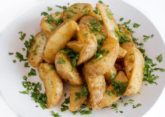 French fries served on a plate