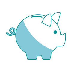 piggy bank safe money deposit concept vector illustration