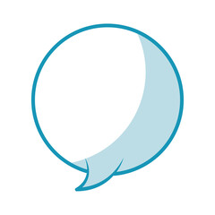 shadow blue speech bubble vector graphic design