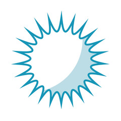 shadow blue speech bubble vector graphic design