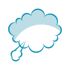 shadow blue speech bubble vector graphic design
