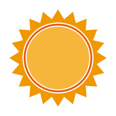 sun light energy sunlight symbol. vector illustration