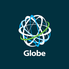 vector logo globe