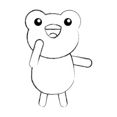 cute sketch draw toad cartoon graphic design