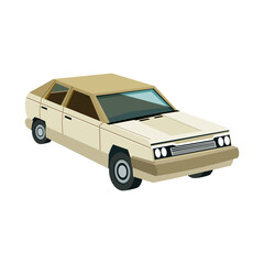 car coupe city transport vehicle icon vector illustration