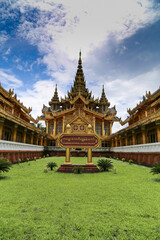 Kambawzathardi Golden Palace In Bago,Myanmar.