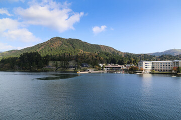 Fototapeta na wymiar Lake Ashinoko In Japan. 