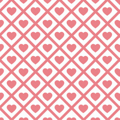 seamless pattern. modern stylish texture. repeating heart ornament vector illustration