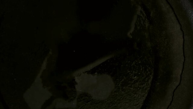 Time-lapse. Cooking seasoned shrimp for chipotle shrimp tacos