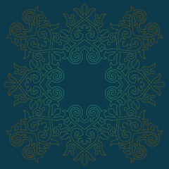 Background (card, cover) in asian style. Lace ornamental pattern.