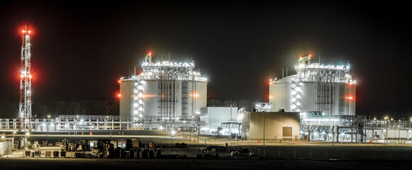 Panoramic image of the LNG Terminal in Swinoujscie in Poland © Mike Mareen