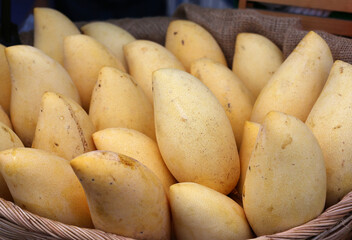 Ripe Mango in basket.