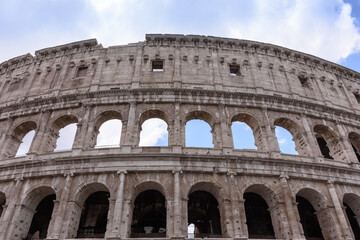 Fototapeta premium The old Colosseum in Rome, the gladiators fight