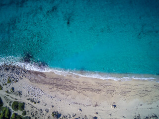 View of a drone at the  Beach