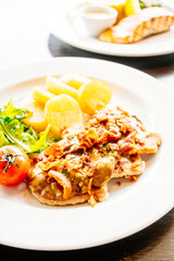 Pork meat steak