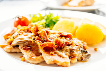 Pork meat steak