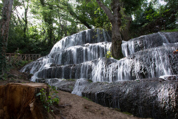 Fototapeta premium Waterfall Monasterio de piedra in Spain