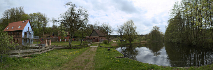 Former water mill near Hohendorf in Mecklenburg-Vorpommern, Germany