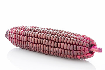 purple waxy corn,isolated on white background.