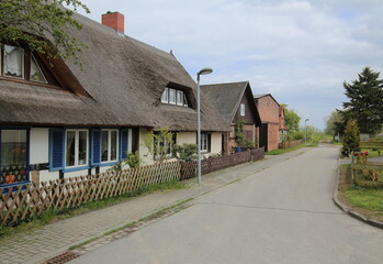 Street of a residential area in Hohendorf, Germany