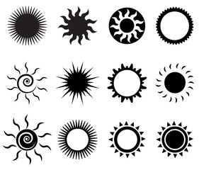 Fototapeta premium sun icon set