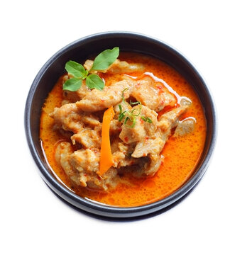 Red curry with pork.