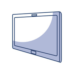 shadow blue tablet cartoon vector graphic design
