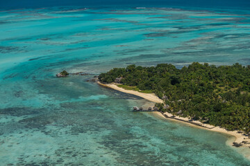 Aerial view of Sainte Marie island, Madagascar