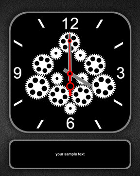 Clock analog in Enginering concept