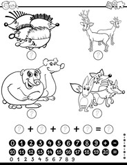 maths worksheet for coloring