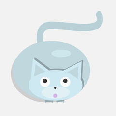 Cat.Top view