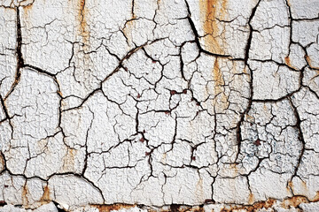 White wall in the cracks, like flowers