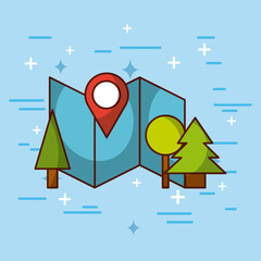 brochure travel illustration icon vector design graphic