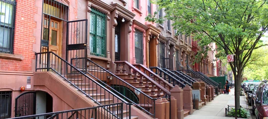 Brownstones in Harlem (New York - USA) © Brad Pict