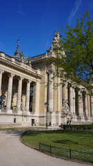 Fototapeta na wymiar Photo of famous Grande Palais on a spring morning, Paris, France