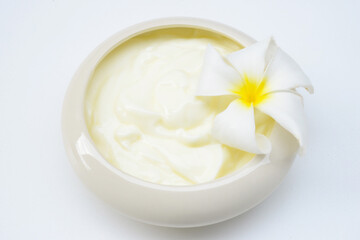 Obraz na płótnie Canvas Spa natural yogurt.
