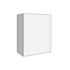 White blank Box Template