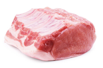 raw meat isolated on white