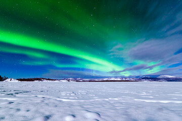 Intense display of Northern Lights Aurora borealis