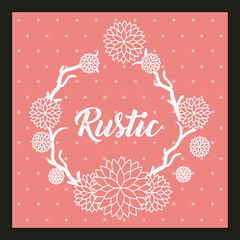 decorative rustic vintage collar vector icon illustration design graphic