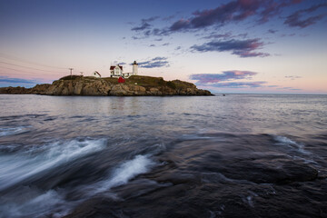 Fototapeta premium Nubble Light - Cape Neddick Lighthouse - Sohier Park - York Maine