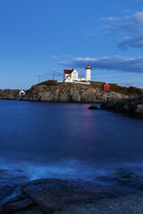 Fototapeta na wymiar Nubble Light - Cape Neddick Lighthouse - Sohier Park - York Maine