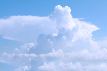 Clear blue sky background .