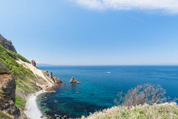 オタモイ海岸の風景 / 夏の小樽市 北海道
